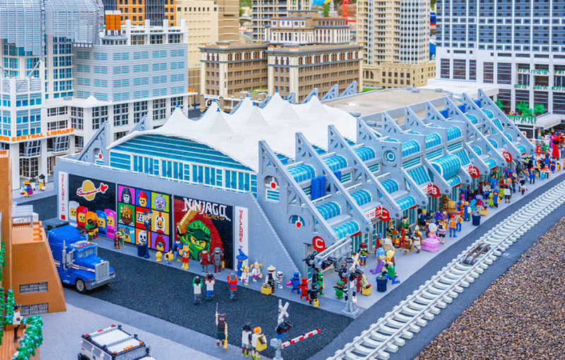 The San Diego Convention Center in Miniature